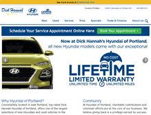 Tablet Screenshot of hyundaiofportland.com